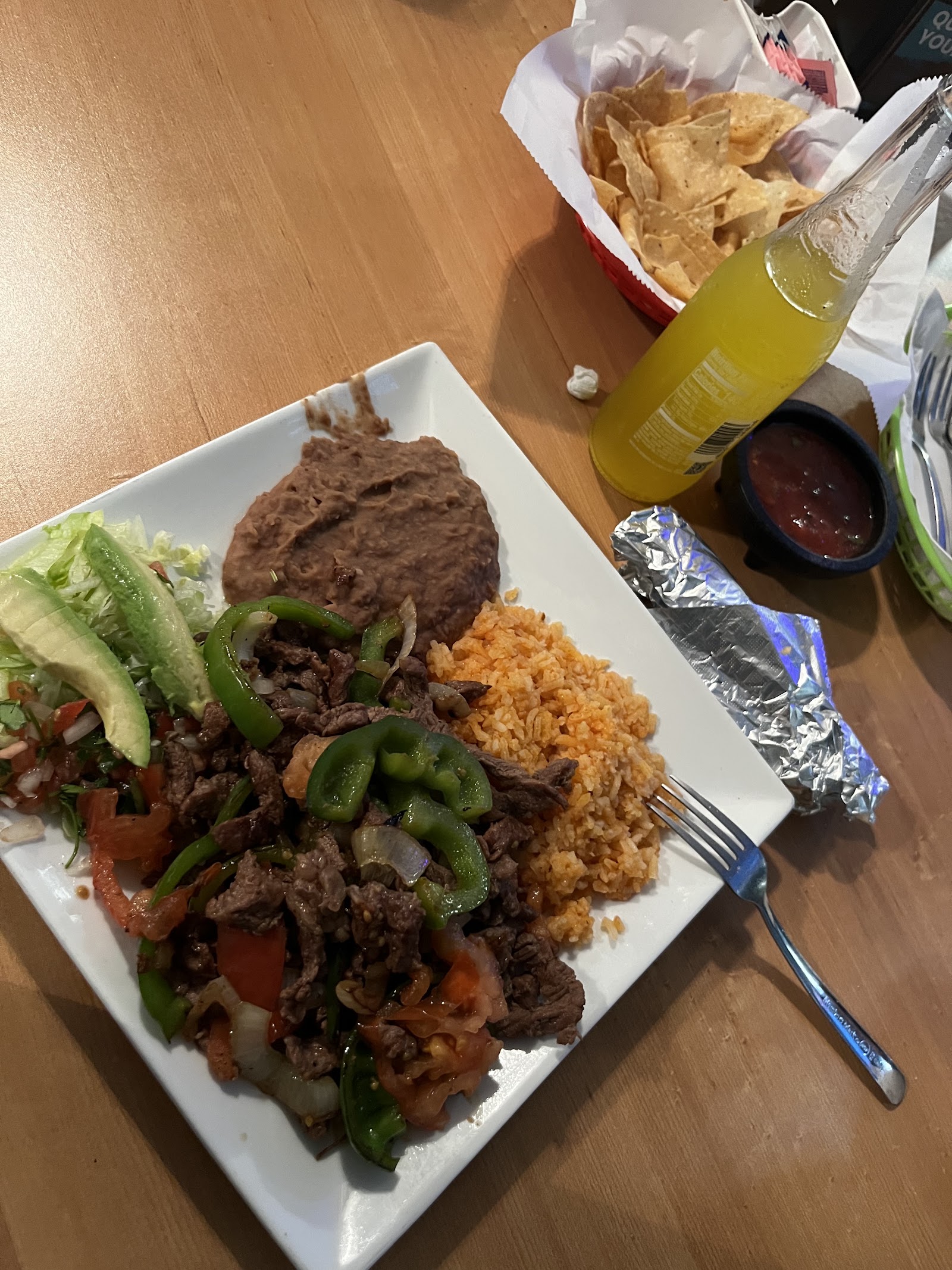 Inside Indomablez Bar & Grill dining room